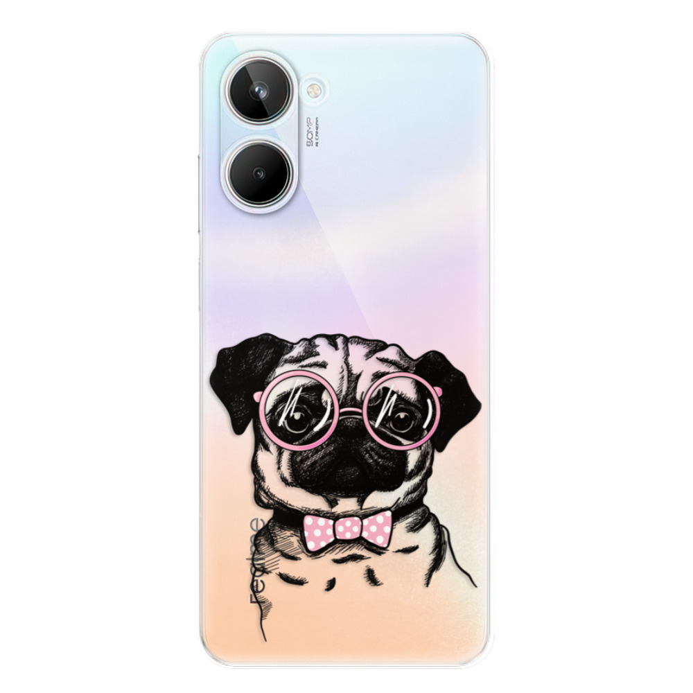 Odolné silikónové puzdro iSaprio - The Pug - Realme 10