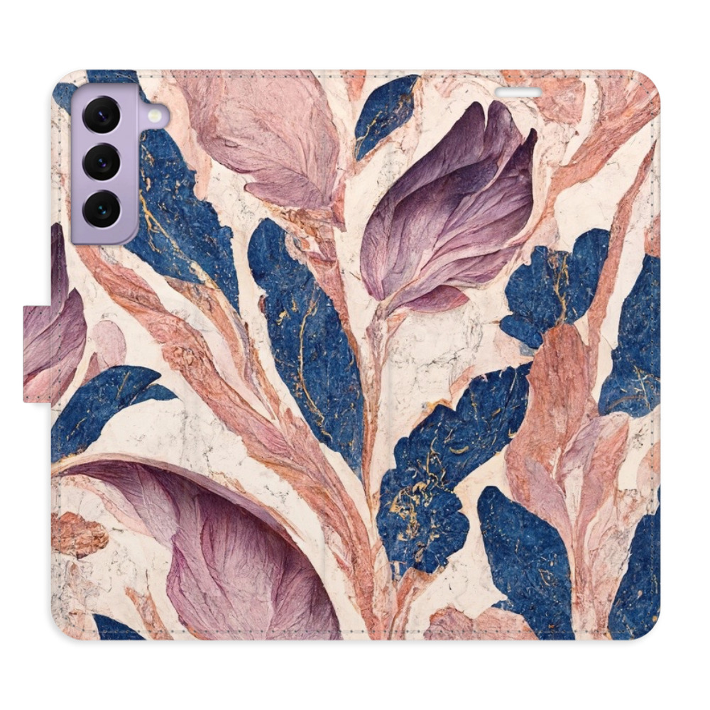 Flipové puzdro iSaprio - Old Leaves 02 - Samsung Galaxy S22 5G