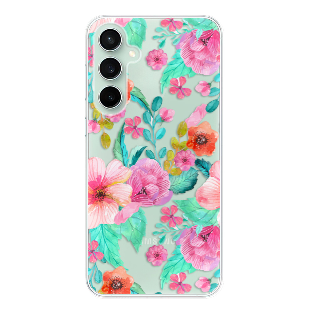Odolné silikónové puzdro iSaprio - Flower Pattern 01 - Samsung Galaxy S23 FE