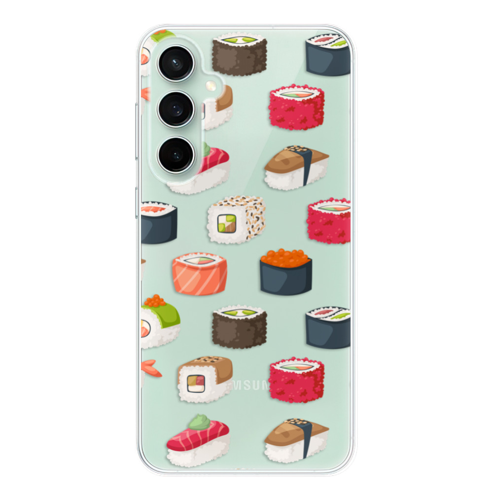 Odolné silikónové puzdro iSaprio - Sushi Pattern - Samsung Galaxy S23 FE