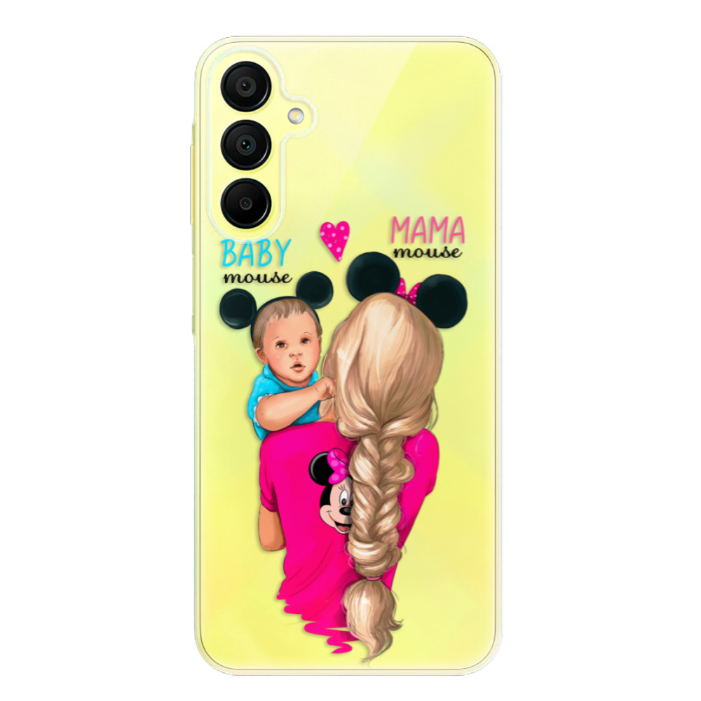 Odolné silikónové puzdro iSaprio - Mama Mouse Blonde and Boy - Samsung Galaxy A15 / A15 5G