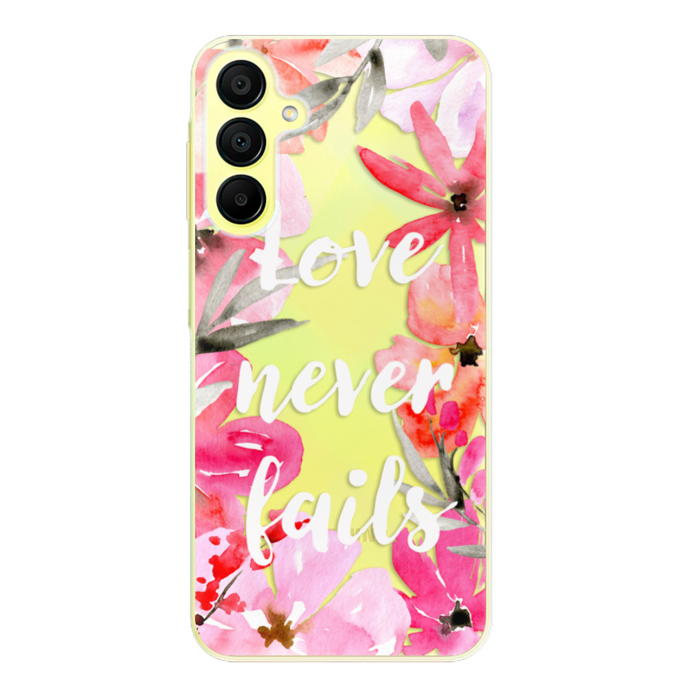 Odolné silikónové puzdro iSaprio - Love Never Fails - Samsung Galaxy A15 / A15 5G