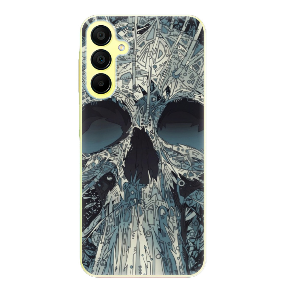 Odolné silikónové puzdro iSaprio - Abstract Skull - Samsung Galaxy A15 / A15 5G