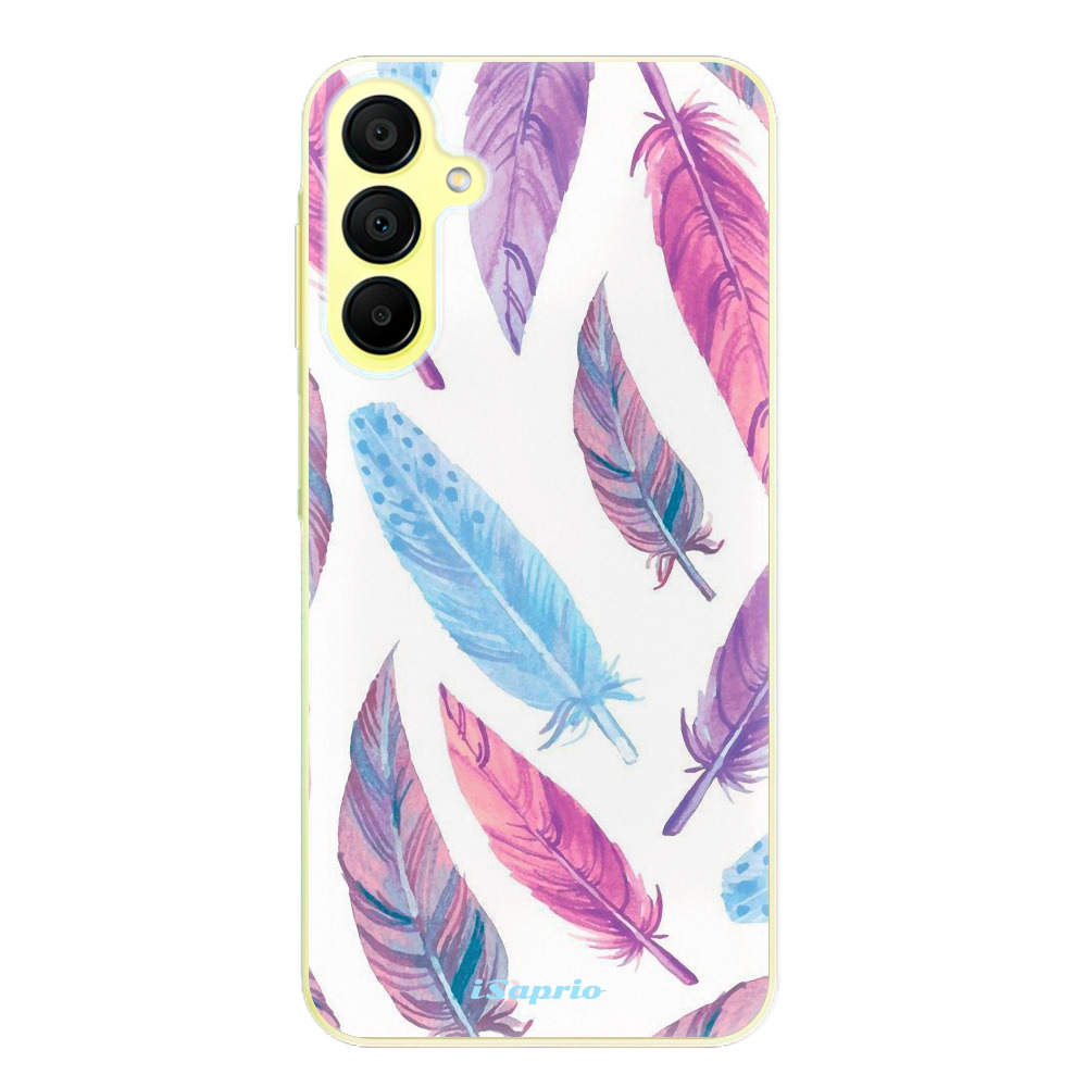 Odolné silikónové puzdro iSaprio - Feather Pattern 10 - Samsung Galaxy A15 / A15 5G
