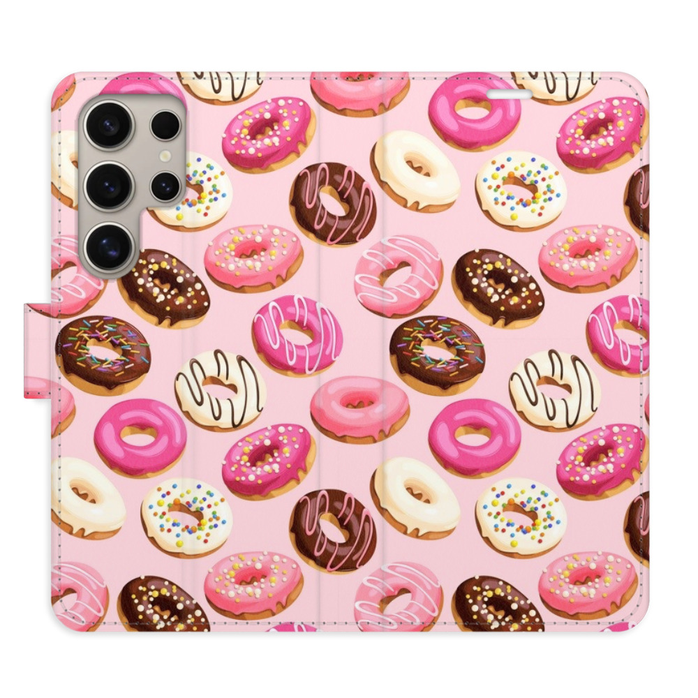 Flipové puzdro iSaprio - Donuts Pattern 03 - Samsung Galaxy S24 Ultra