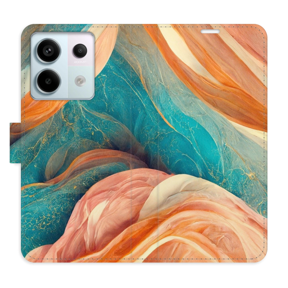 Flipové puzdro iSaprio - Blue and Orange - Xiaomi Redmi Note 13 Pro 5G / Poco X6 5G