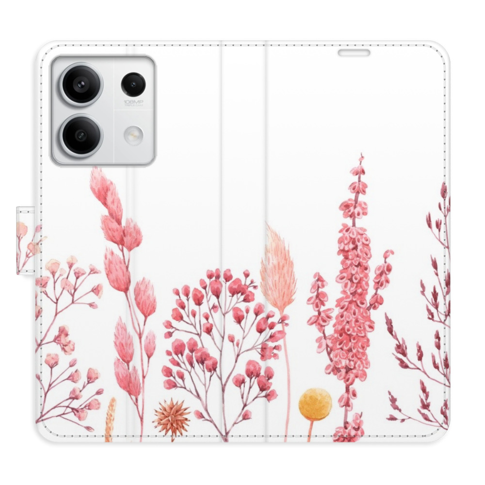 Flipové puzdro iSaprio - Pink Flowers 03 - Xiaomi Redmi Note 13 5G