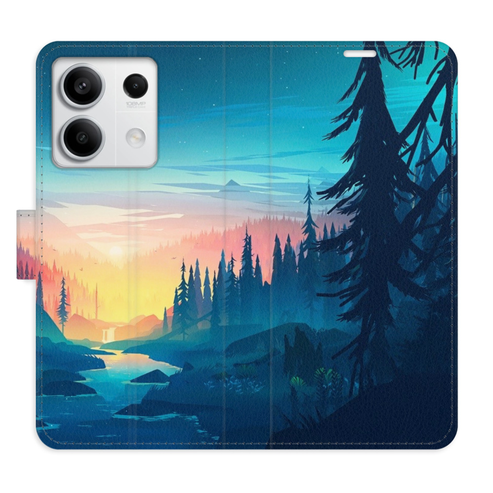 Flipové puzdro iSaprio - Magical Landscape - Xiaomi Redmi Note 13 5G