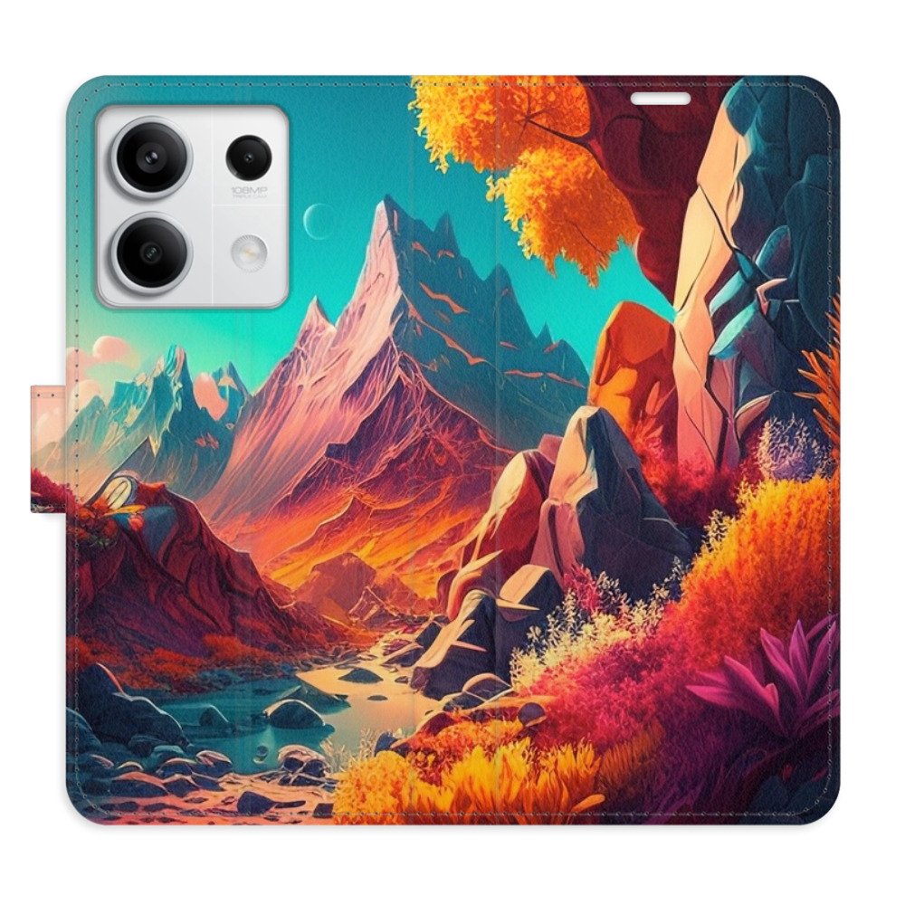 Flipové puzdro iSaprio - Colorful Mountains - Xiaomi Redmi Note 13 5G