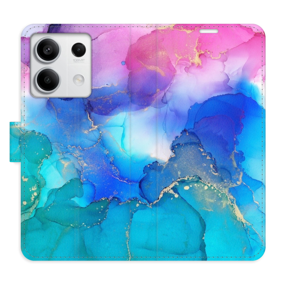 Flipové puzdro iSaprio - BluePink Paint - Xiaomi Redmi Note 13 5G