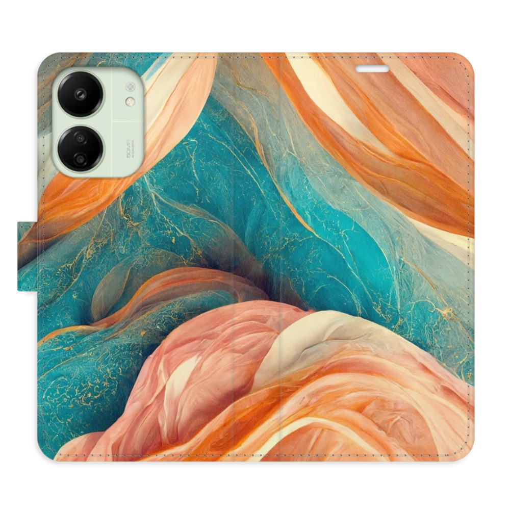 Flipové puzdro iSaprio - Blue and Orange - Xiaomi Redmi 13C