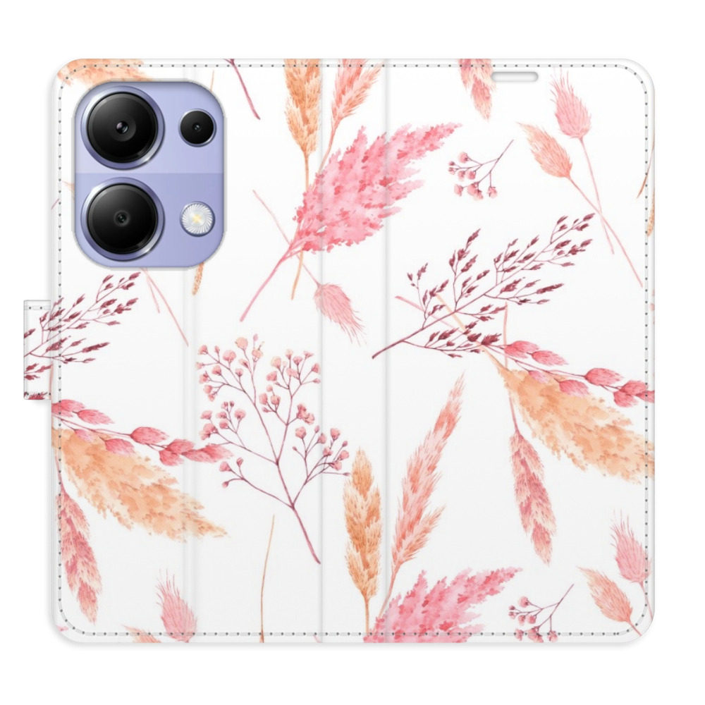 Flipové puzdro iSaprio - Ornamental Flowers - Xiaomi Redmi Note 13 Pro