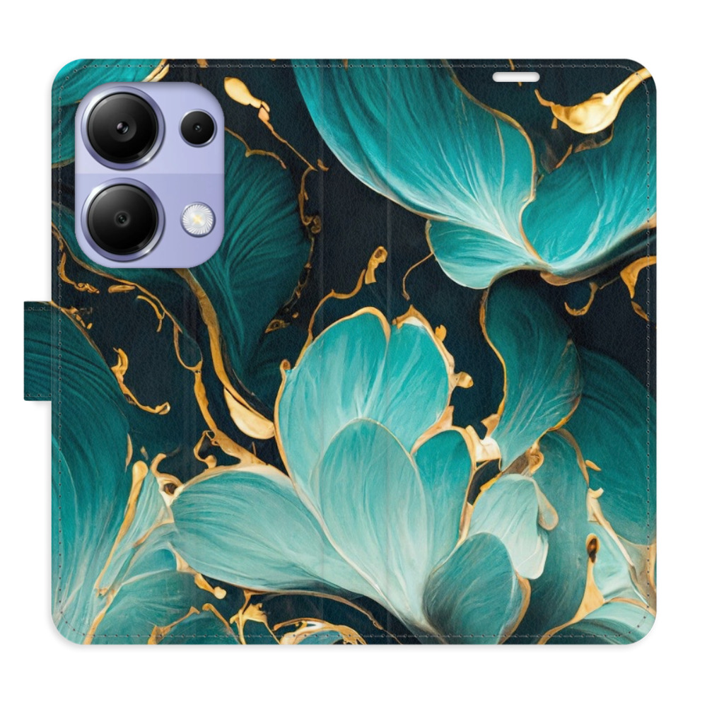 Flipové puzdro iSaprio - Blue Flowers 02 - Xiaomi Redmi Note 13 Pro