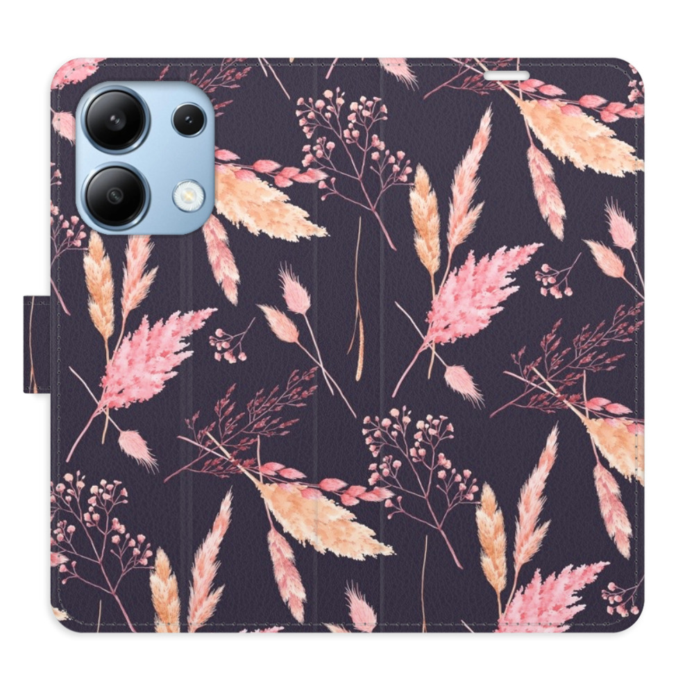 Flipové puzdro iSaprio - Ornamental Flowers 02 - Xiaomi Redmi Note 13