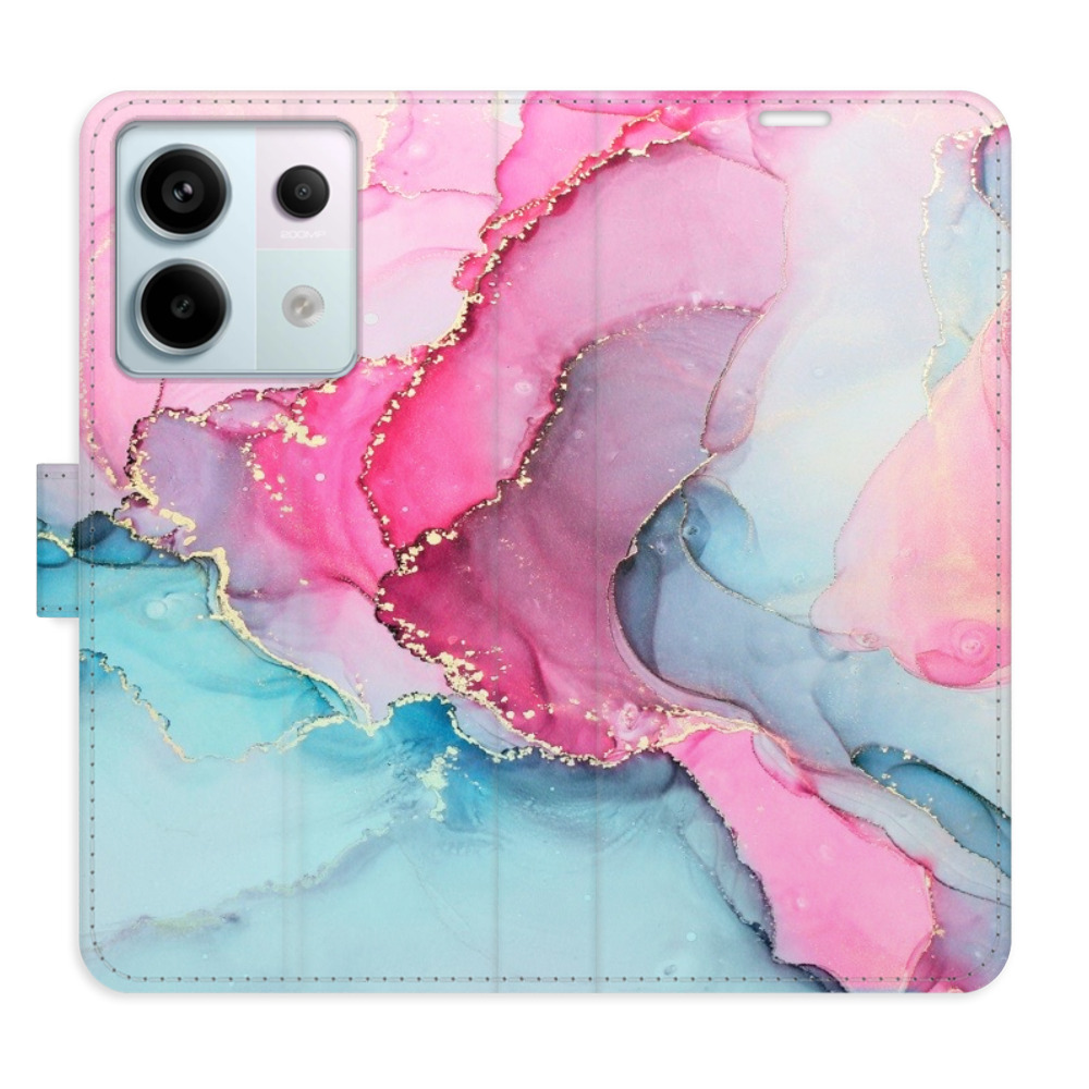 Flipové puzdro iSaprio - PinkBlue Marble - Xiaomi Redmi Note 13 Pro+ 5G
