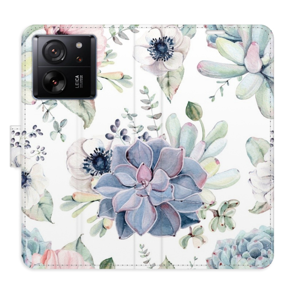 Flipové puzdro iSaprio - Succulents - Xiaomi 13T / 13T Pro
