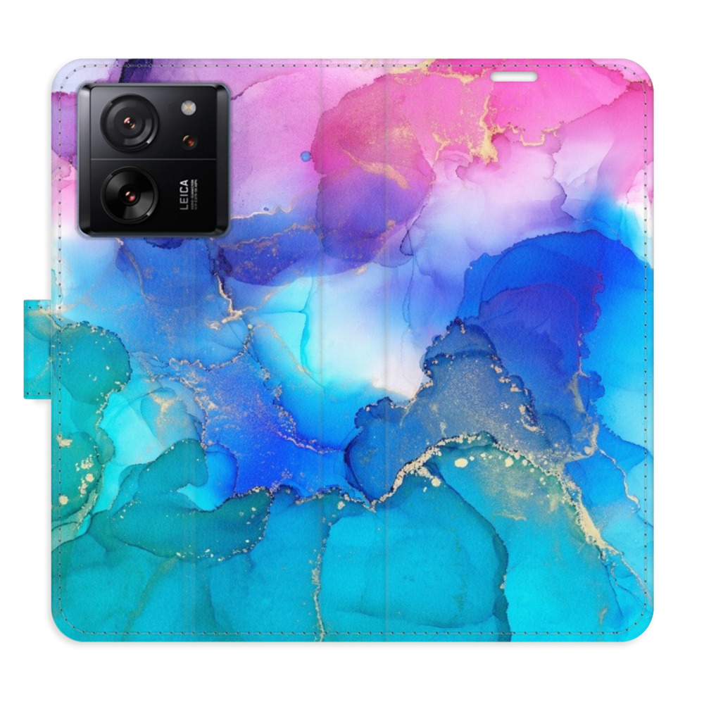 Flipové puzdro iSaprio - BluePink Paint - Xiaomi 13T / 13T Pro
