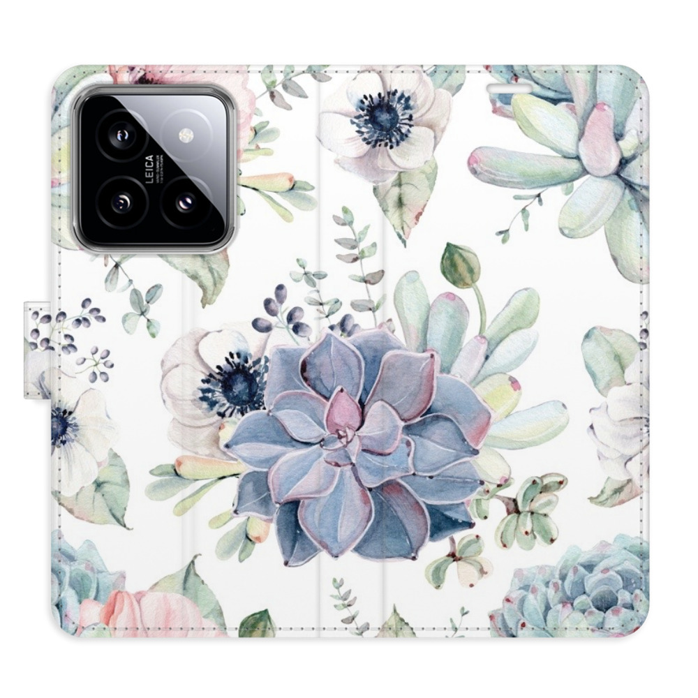 Flipové puzdro iSaprio - Succulents - Xiaomi 14