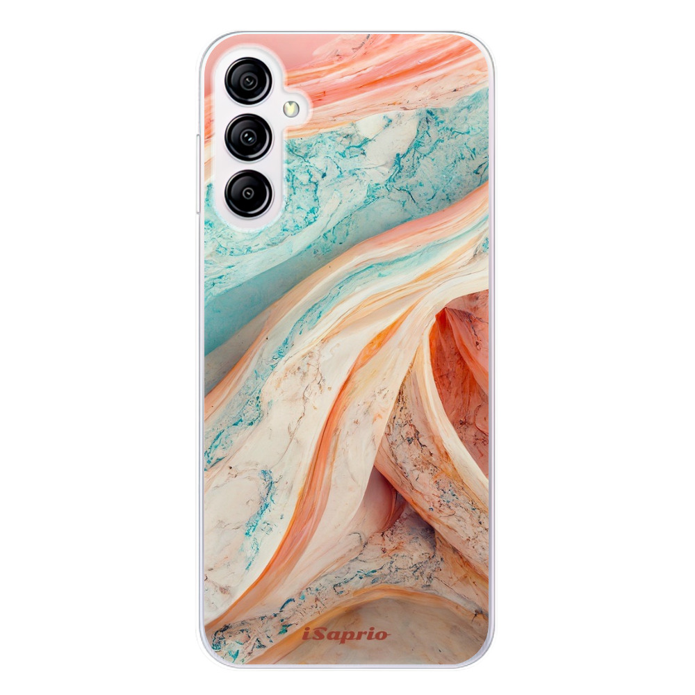 Odolné silikónové puzdro iSaprio - Orange and Blue - Samsung Galaxy A14 / A14 5G