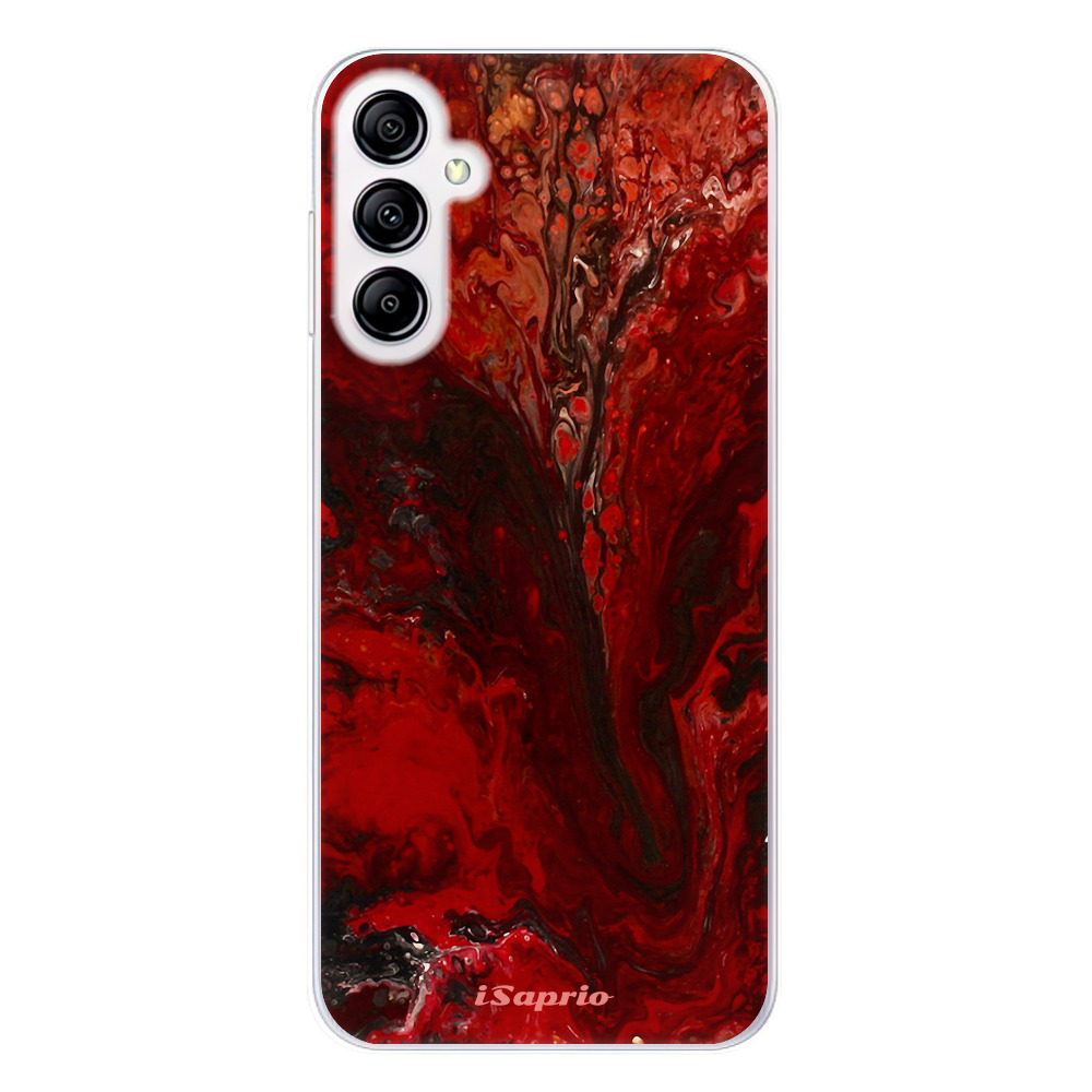 Odolné silikónové puzdro iSaprio - RedMarble 17 - Samsung Galaxy A14 / A14 5G