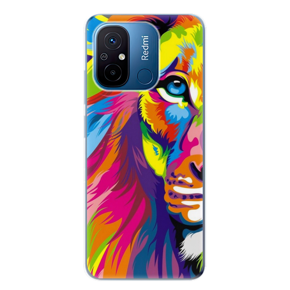 Odolné silikónové puzdro iSaprio - Rainbow Lion - Xiaomi Redmi 12C