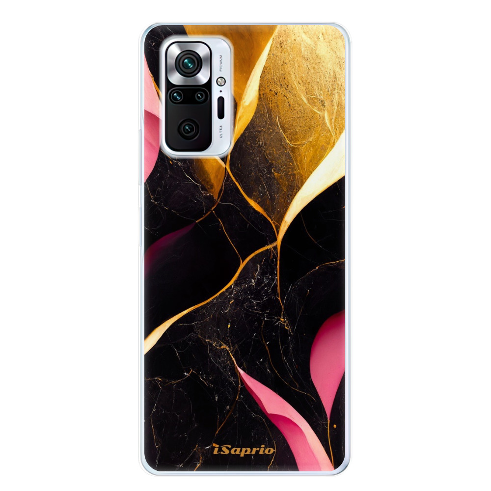 Odolné silikónové puzdro iSaprio - Gold Pink Marble - Xiaomi Redmi Note 10 Pro