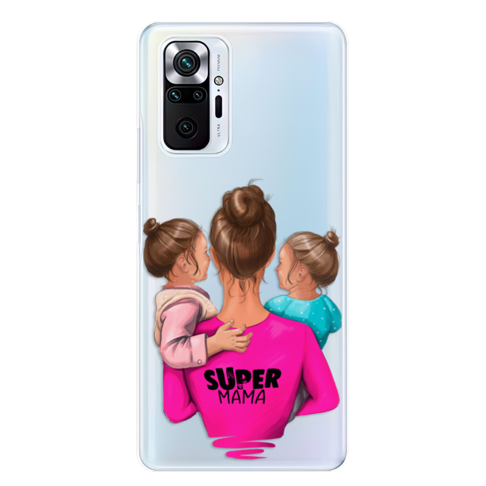 Odolné silikónové puzdro iSaprio - Super Mama - Two Girls - Xiaomi Redmi Note 10 Pro