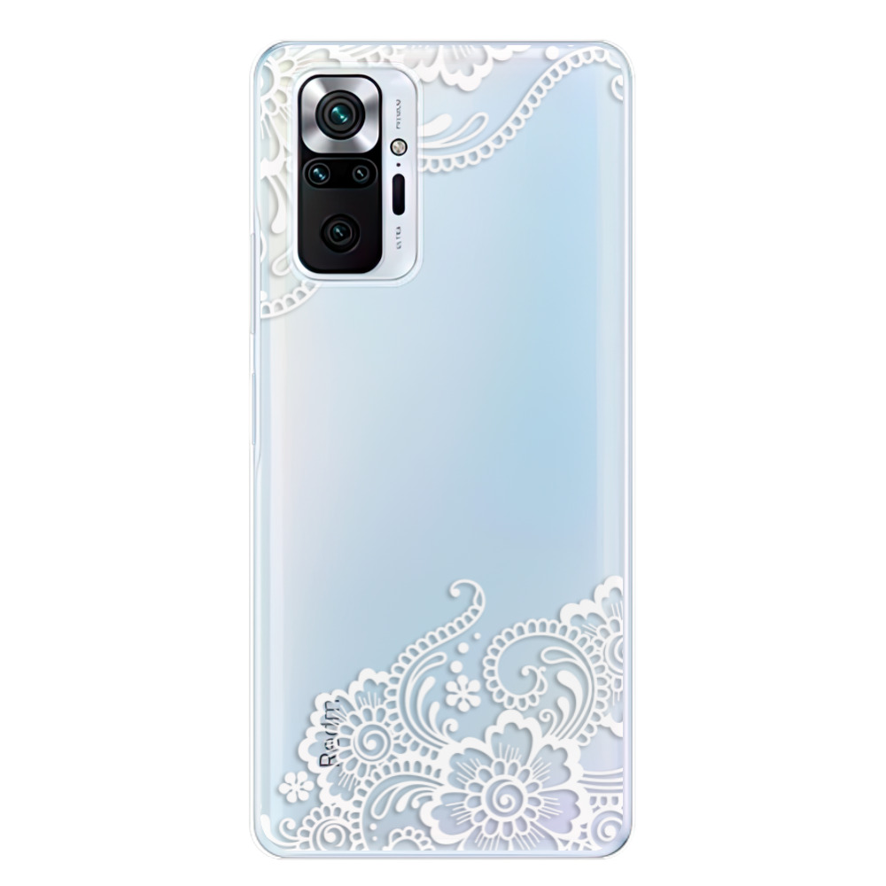 Odolné silikónové puzdro iSaprio - White Lace 02 - Xiaomi Redmi Note 10 Pro