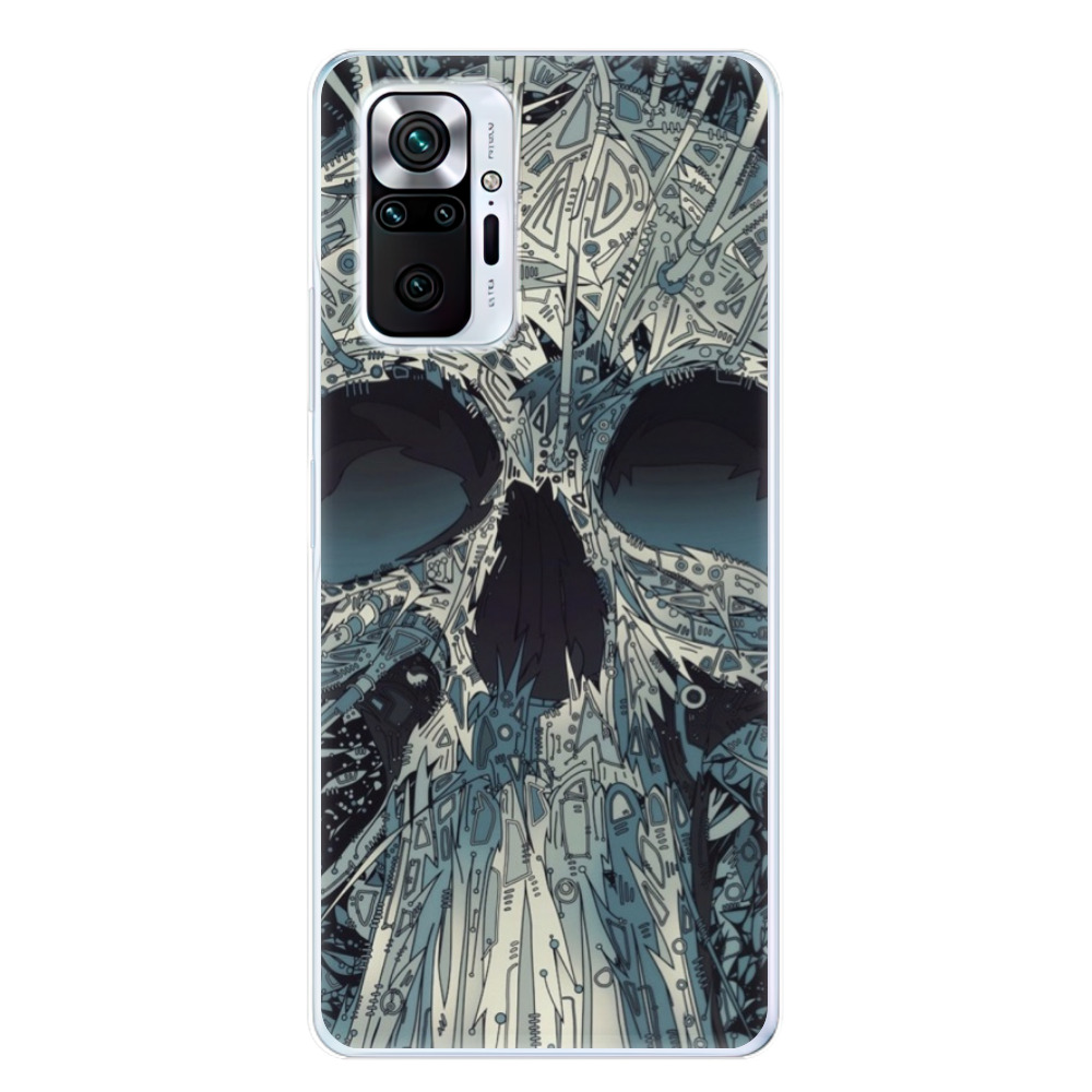 Odolné silikónové puzdro iSaprio - Abstract Skull - Xiaomi Redmi Note 10 Pro