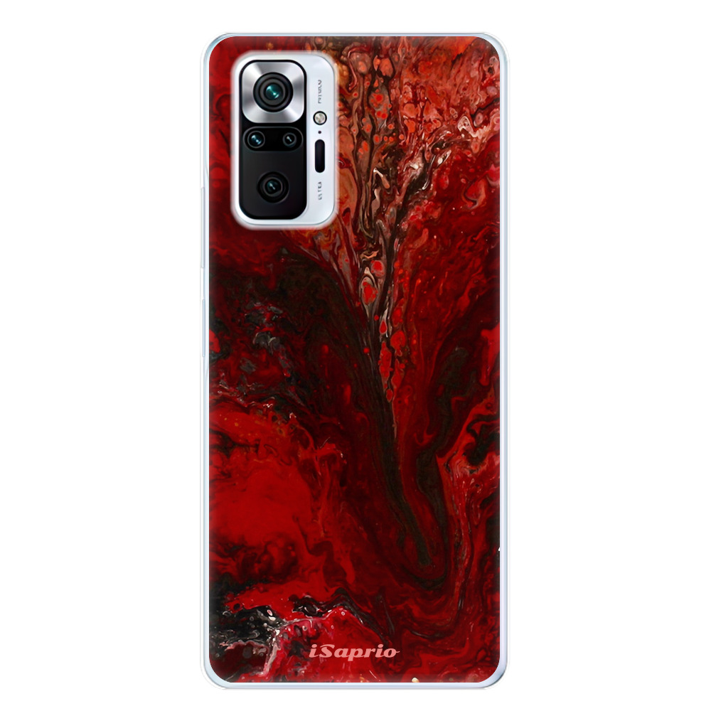 Odolné silikónové puzdro iSaprio - RedMarble 17 - Xiaomi Redmi Note 10 Pro