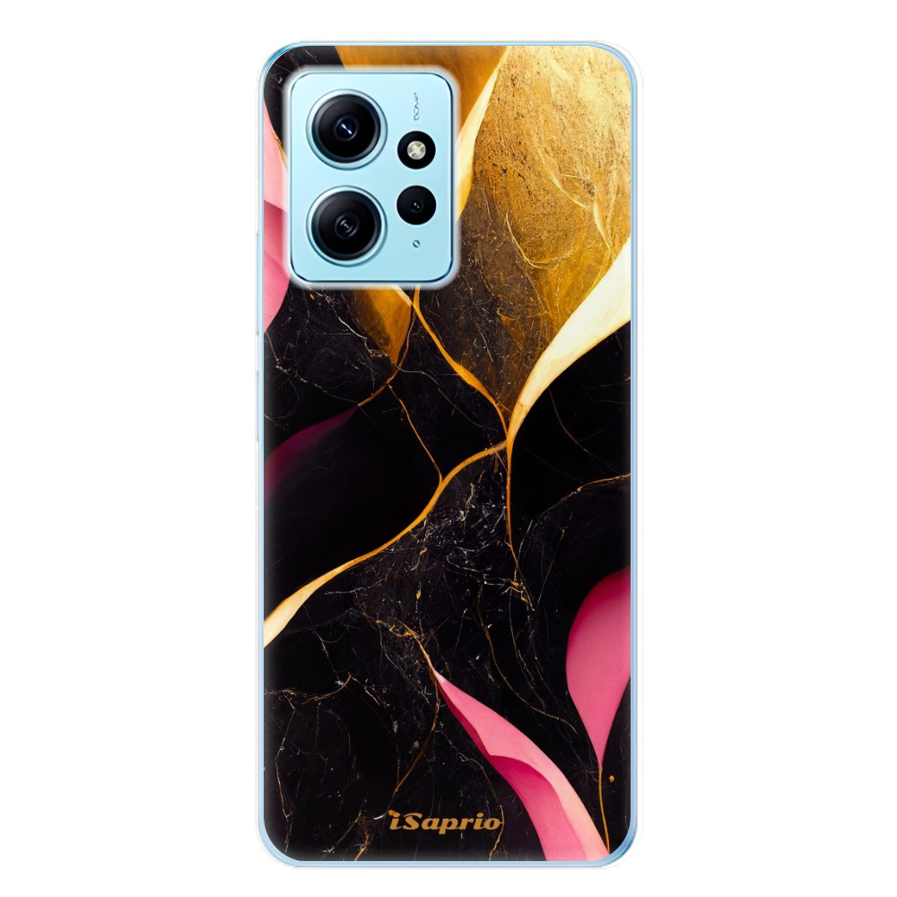 Odolné silikónové puzdro iSaprio - Gold Pink Marble - Xiaomi Redmi Note 12 5G