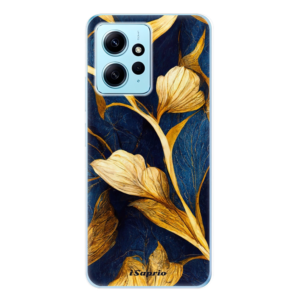 Odolné silikónové puzdro iSaprio - Gold Leaves - Xiaomi Redmi Note 12 5G
