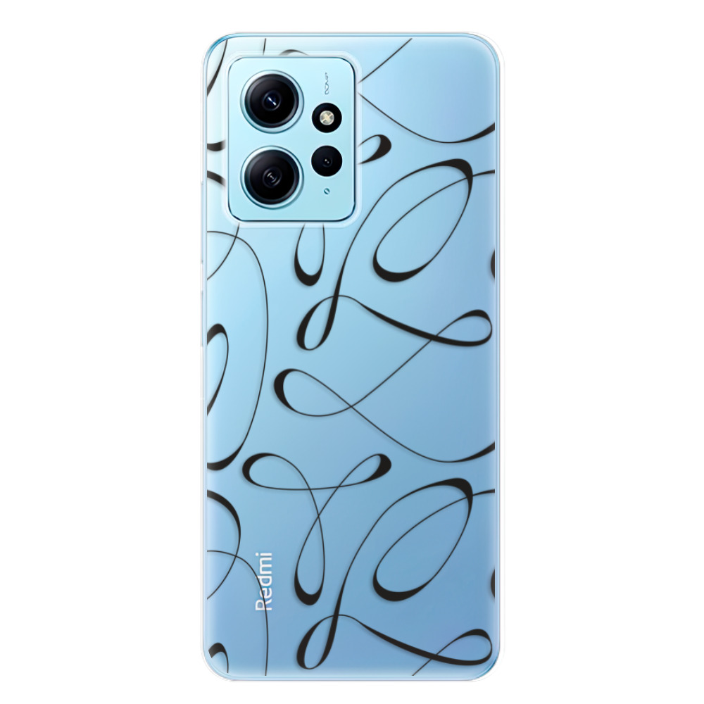 Odolné silikónové puzdro iSaprio - Fancy - black - Xiaomi Redmi Note 12 5G