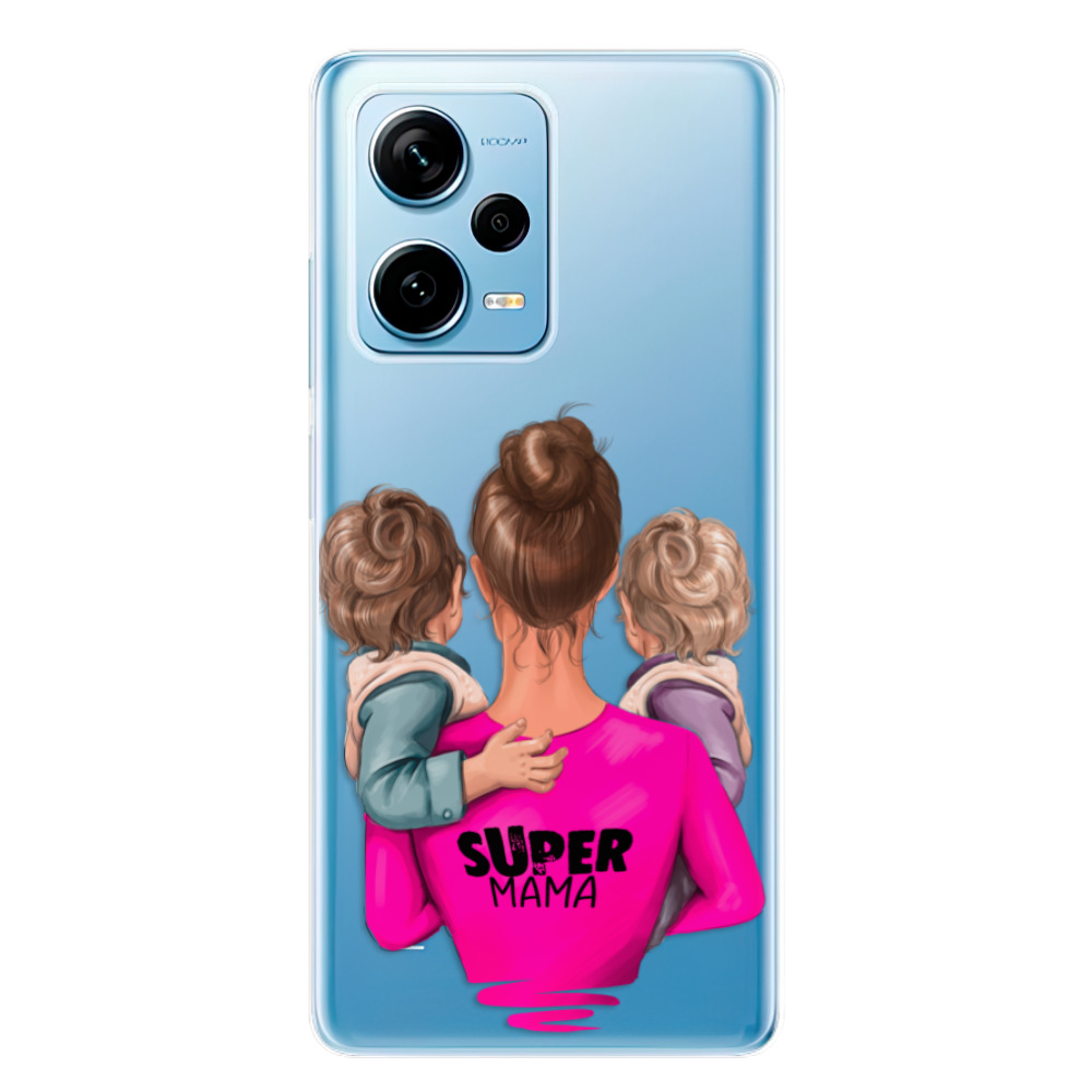 Odolné silikónové puzdro iSaprio - Super Mama - Two Boys - Xiaomi Redmi Note 12 Pro 5G / Poco X5 Pro 5G