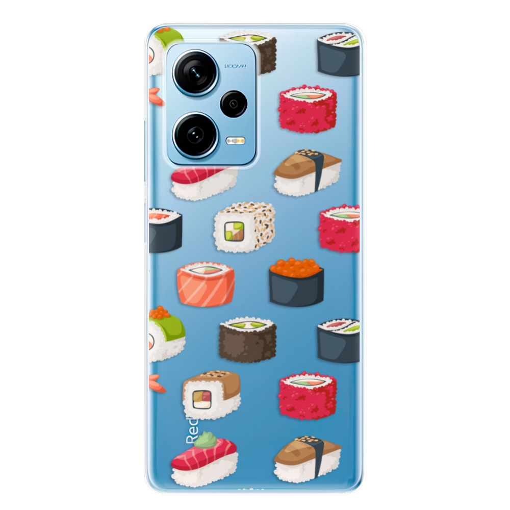 Odolné silikónové puzdro iSaprio - Sushi Pattern - Xiaomi Redmi Note 12 Pro 5G / Poco X5 Pro 5G