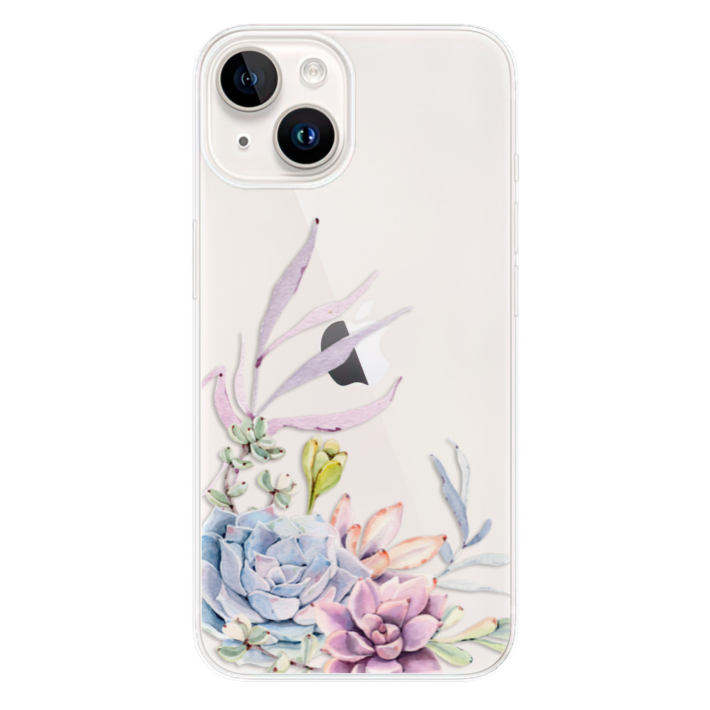 Odolné silikónové puzdro iSaprio - Succulent 01 - iPhone 15