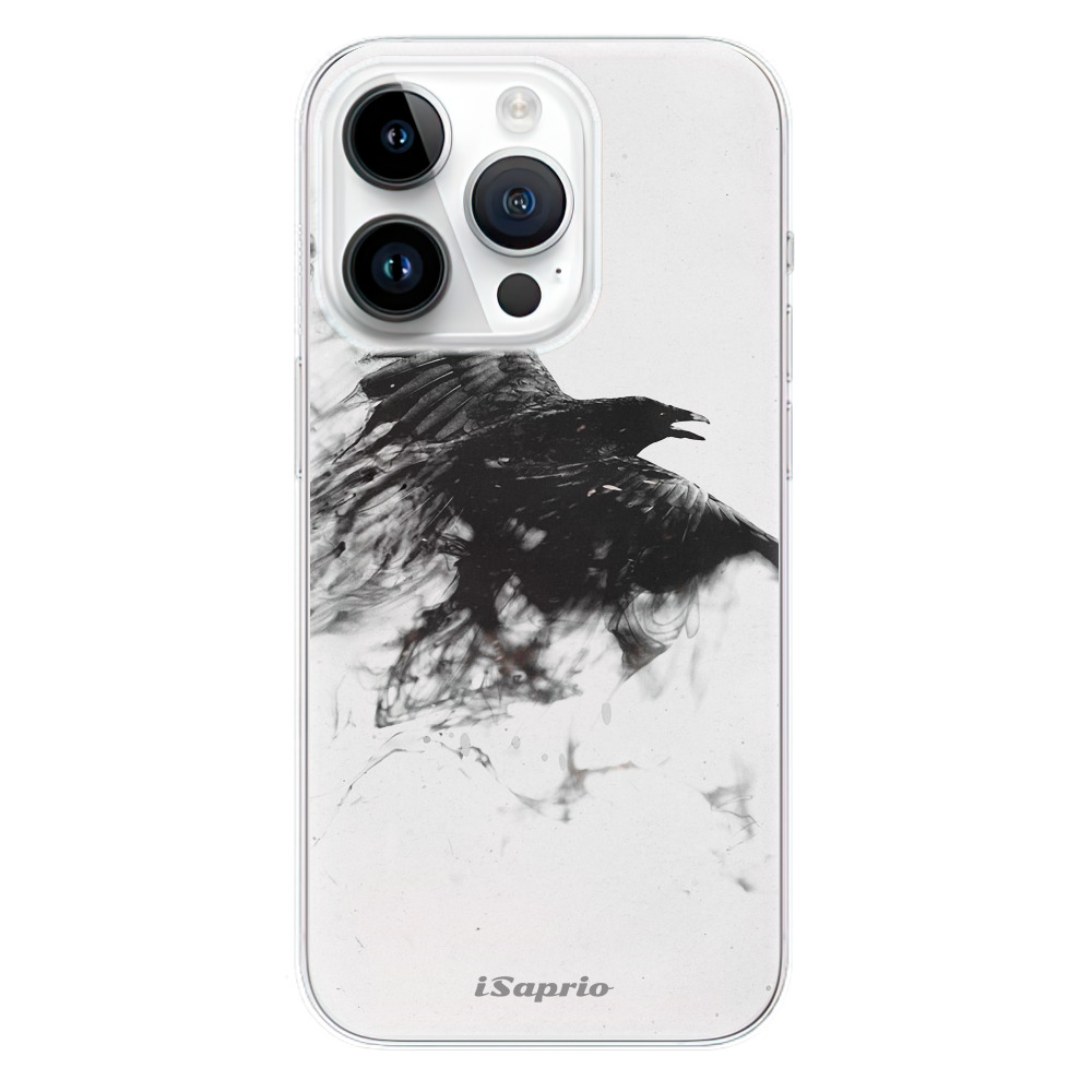 Odolné silikónové puzdro iSaprio - Dark Bird 01 - iPhone 15 Pro
