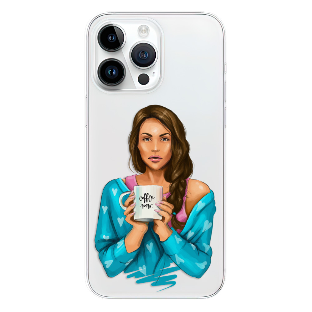 Odolné silikónové puzdro iSaprio - Coffe Now - Brunette - iPhone 15 Pro Max