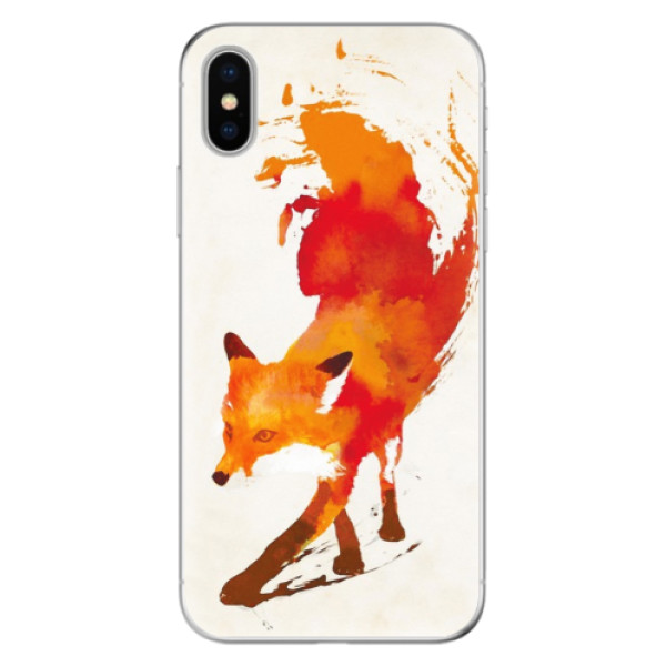 Odolné silikónové puzdro iSaprio - Fast Fox - iPhone X