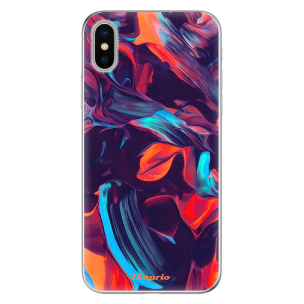 Odolné silikónové puzdro iSaprio - Color Marble 19 - iPhone X