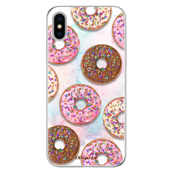 Odolné silikónové puzdro iSaprio - Donuts 11 - iPhone X