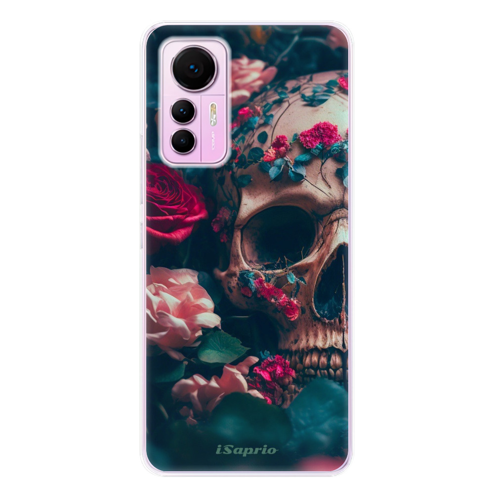 Odolné silikónové puzdro iSaprio - Skull in Roses - Xiaomi 12 Lite