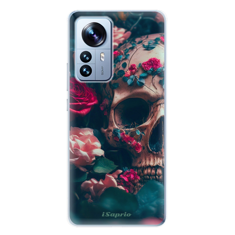 Odolné silikónové puzdro iSaprio - Skull in Roses - Xiaomi 12 Pro