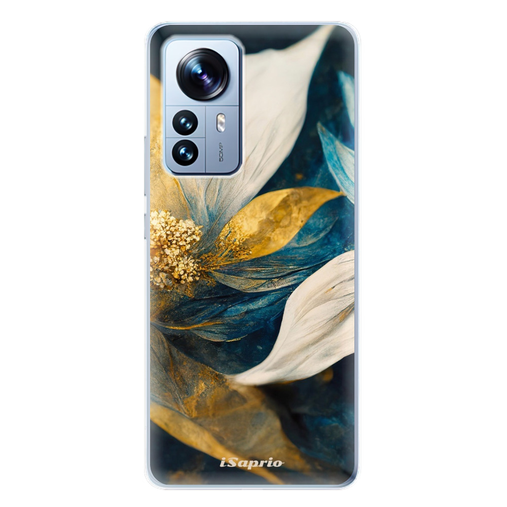 Odolné silikónové puzdro iSaprio - Gold Petals - Xiaomi 12 Pro