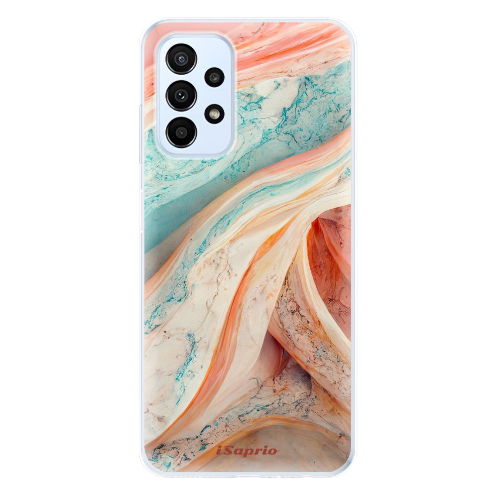 Odolné silikónové puzdro iSaprio - Orange and Blue - Samsung Galaxy A23 / A23 5G
