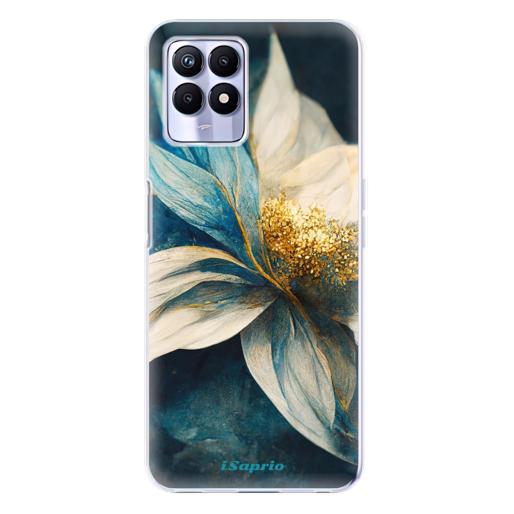 Odolné silikónové puzdro iSaprio - Blue Petals - Realme 8i