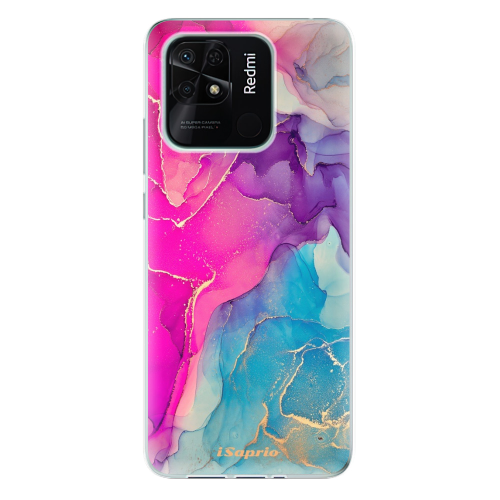 Odolné silikónové puzdro iSaprio - Purple Ink - Xiaomi Redmi 10C