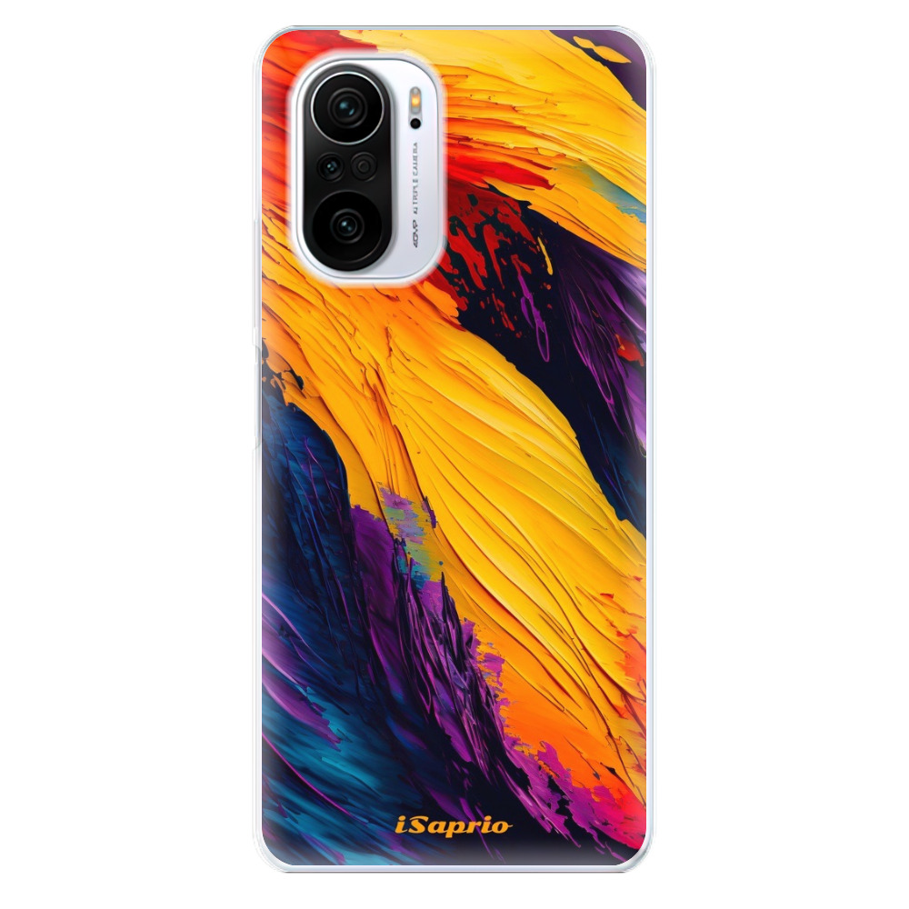 Odolné silikónové puzdro iSaprio - Orange Paint - Xiaomi Poco F3