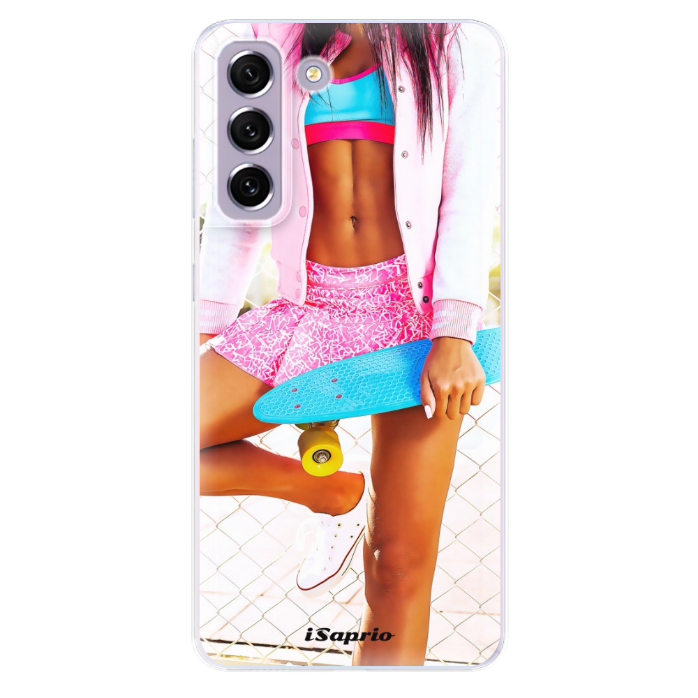 Odolné silikónové puzdro iSaprio - Skate girl 01 - Samsung Galaxy S21 FE 5G