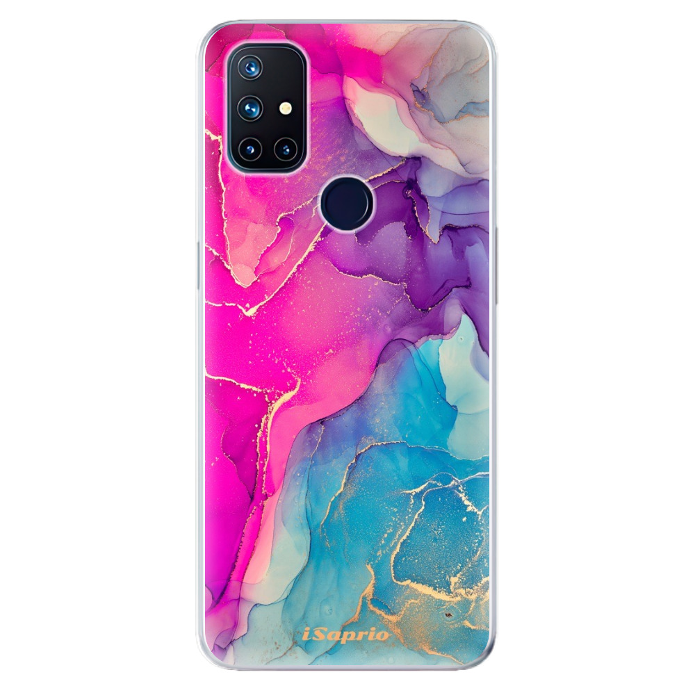 Odolné silikónové puzdro iSaprio - Purple Ink - OnePlus Nord N10 5G